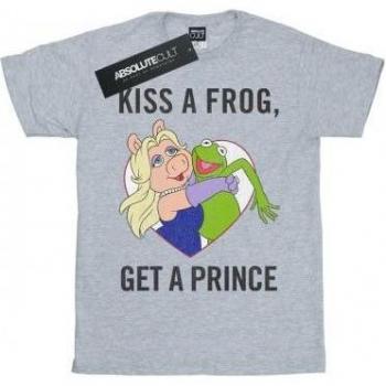 The Muppets Frog Kiss Black Tee