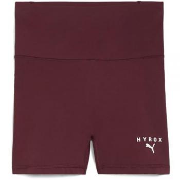 Shorts Puma HYROX SHAPELUXE 3 para mujer en rojo oscuro