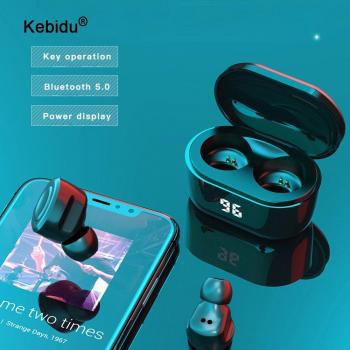 Miniauriculares A6 TWS, Bluetooth 5.0, sonido estéreo, con estuche de carga y resistencia al agua para deportes