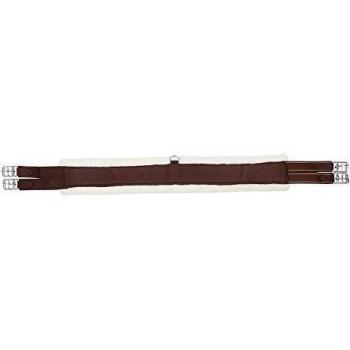 PFIFF 102089 Brown/Beige Saddle Girth Roller Buckle (Soft Faux Fur)