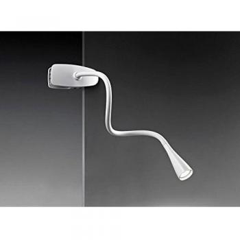 Lampada Da Scrivania In Metallo Moderna Clip Snake Bianco Led