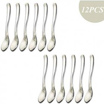 Mirror Finish 12‑Piece Stainless Tea Spoon Kit – 5.5″ Length