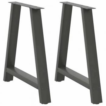 Pieds de table basse A 2 pcs anthracite 80x(72-73) cm