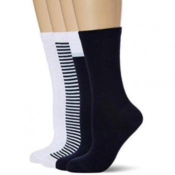 Dim Mi-chaussette Ecodim Style X4, Multicolor para Mujer (Pack de 4)