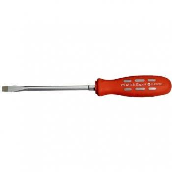 Draper 870B 67846 Plain Slot Flared Tip Mechanics Screwdriver, Blue Handle