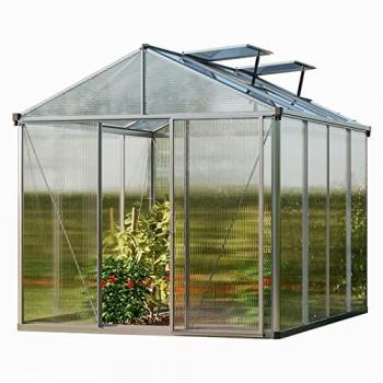 Serra Premium 22 222x294 cm in alluminio con lastre da 10 mm e 2 apri-finestra automatici