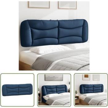 Cuscino per Testiera Blu 160 cm in Tessuto