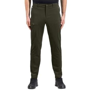 Herren Outdoorhose Odlo Ascent Light, 48, grün