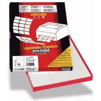 Rectangular Sticker Markin 210C575 – Blanc, Adhésif, Permanent