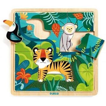 DJECO Encajable Puzzlo Jungle