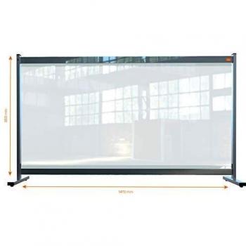 Nobo Premium Plus Clear PVC Protective Desk Divider Screen