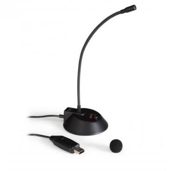 Fonestar Microfono Sobremesa USB Base Metálica Flex‑Arm