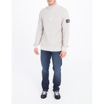 Pull zippé homme Calvin Klein Jeans Ref 58656 ACF Coquille