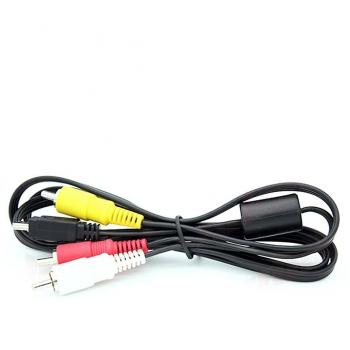 Cable Mini USB A 3 RCA para Canon 1D, 5D, 7D