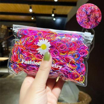 Accessoires de coiffure pour filles, 1000 pièces, élastiques en nylon et caoutchouc, bandeaux et ornements pour enfants