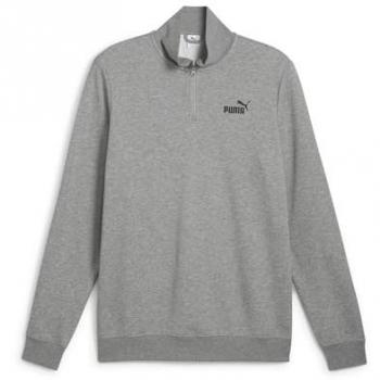 PUMA Pullover Herrenschnitt – ESS No. 1 Logo, Grau, 68 % Baumwolle / 32 % Polyester (XXL)