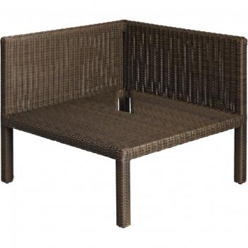 Rinconera Lika 76.5x76.5x64 cm grigio/marrone
