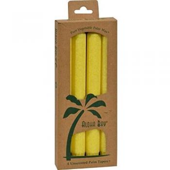Aloha Bay 4 Pack of Yellow 9 Inch Taper Candles