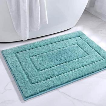 DEXI Waschbare Badematte – Wasserabsorbierend, Rutschfeste Oberfläche, 50 × 80 cm