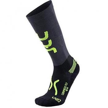 Homme – Chaussettes de Course UYN S100070 – Anthracite/Yell Fluo – 45/47
