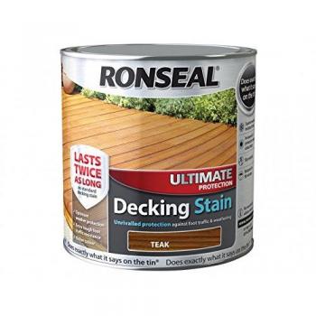 Ronseal UDSRT25L Rich Teak Decking Stain, 2.5 L Ultimate Protection