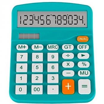 Helect Classic Blue Desktop Calculator