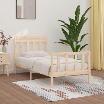 Día y Noche Estructura de cama sin colchón de pino macizo 90x200 cm