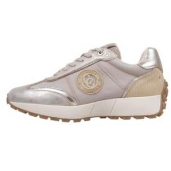 Zapatillas de mujer Carmela, piel beige, talla 35, estilo casual