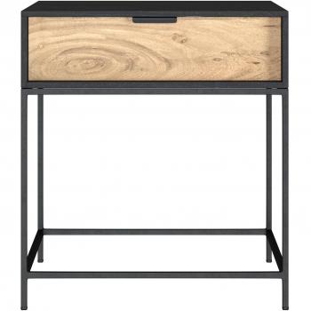 Mesa Lateral Acacia Oscura con Cajón Singular