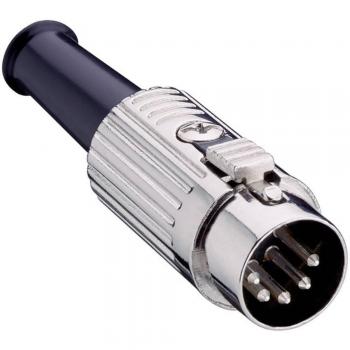 Lumberg 0137 06 Straight DIN Connector, 6 Pins, Silver, 1 pc