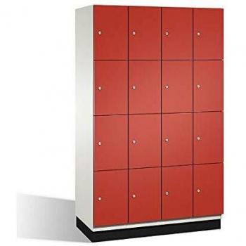 Armadietto a scomparti con porte in acciaio