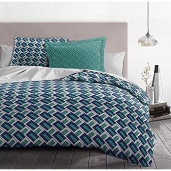 Couette set bleu Minerva 240x260 cm 3 pièces – 100 % coton, 57 fils