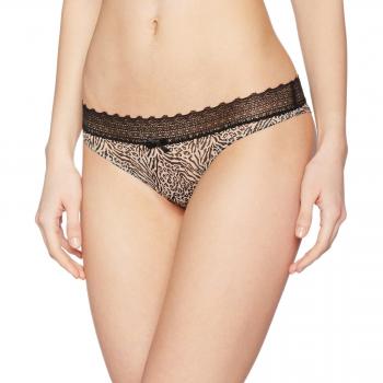 DIM Tanga Shorty, Mujer, Multicolor (Imprime Animal), Talla 36/38