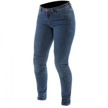 Jeans Slim 5 Pocket Blu per Moto Donna – Dainese 34