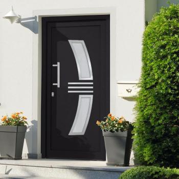 VidaXL 98x208 cm Front Door in Anthracite