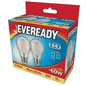 EVEREADY Candle Filament LED Bulb B22 4W 470LM 2700K
