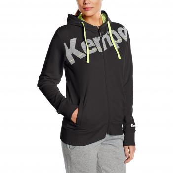 Damen Kapuzenjacke Kempa Core, Schwarz, Größe XXL