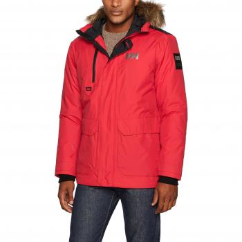 Svalbard Parka Helly Hansen, Chaqueta para Hombre, Rojo, XL