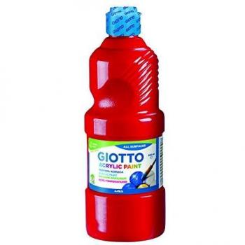 Giotto 533708 Tempera Acrilica, 500 ml, Rosso (T4j)