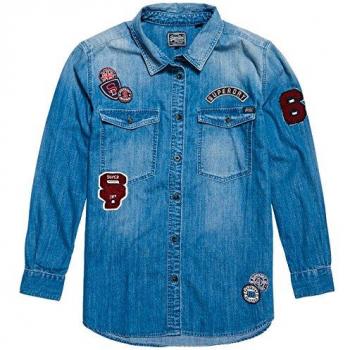 Superdry Damen Umstands Tunika G40002DP, Pool Blue