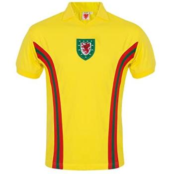 Men’s Wales Retro Yellow T‑Shirt – Small Size