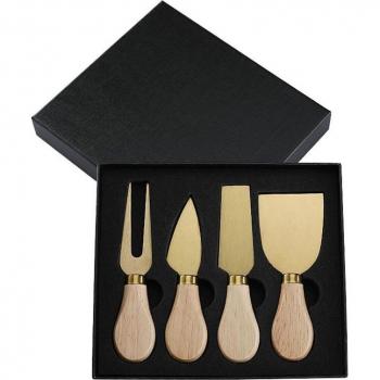 Set Elegante de Queso con Mango de Goma – 6 Cortadores Inoxidable