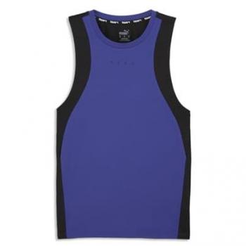 XL Débardeur Puma Cloudspun Bleu & Noir Mesh
