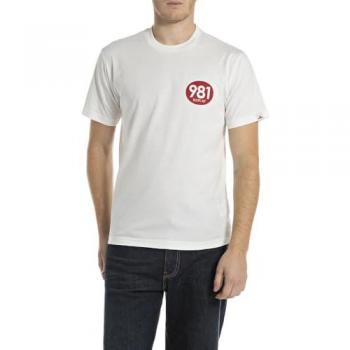Replay Hombre 30/1 S – Blanco, Casual, Algodón