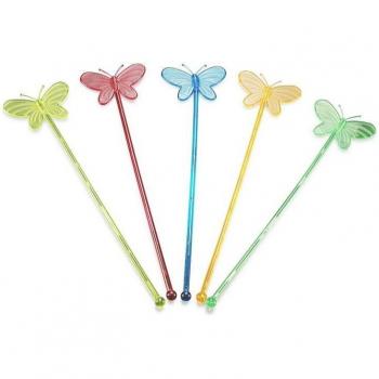 Clear Acrylic Butterfly Stir Stick Collection