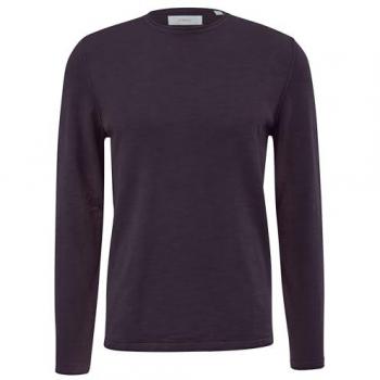Regular Fit Strickpullover mit gerollten Bundabschlüssen
