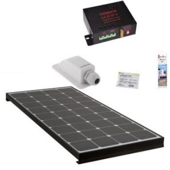 ANTARION Ensemble Black Booster 140W + Régulateur MPPT + Câble
