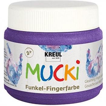 Mucki 150 ml Finger Paint in Metallic Purple