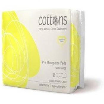 Cottons Pure Cotton Cover Sheets, 8 Premenopausal Wing Pads