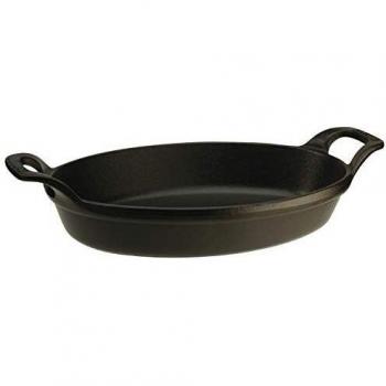 STAUB 21cm Black Cast Iron Oval Dish